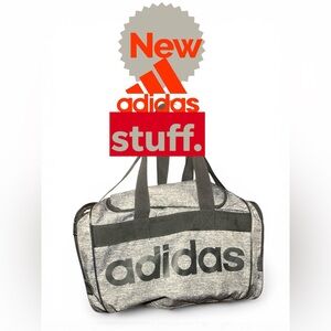 Adidas Black and Gray Duffel Bag (20051)